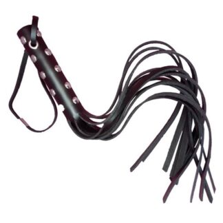 Látigo ancho 45cm con tachas Negro: Látigos y Palmetas