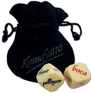 JUEDADOSX2 Dados eróticos bolsa Azul (acción cuerpo)