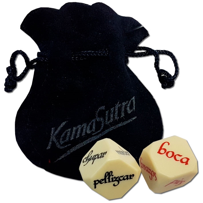 JUEDADOSX2 Dados eróticos bolsa Azul (acción cuerpo)