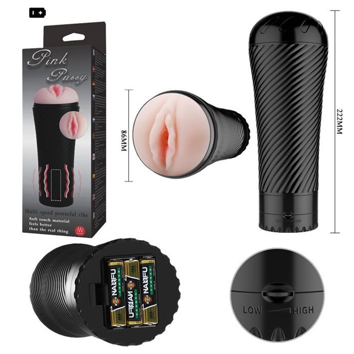 Vagina estimuladora ciberskin con vibración regulable