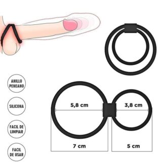 Anillo para pene y testículos para retrasar la eyaculación