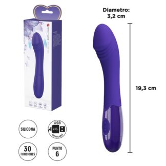 Estimulador de punto G con carga USB y 30 modos de vibración
