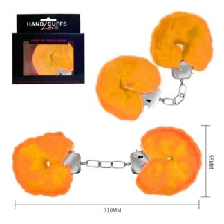 Esposas de metal con cubierta de peluche