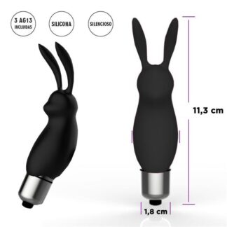 Estimulador de Clítoris Conejito Negro. Bala Simple