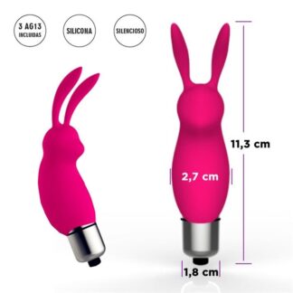 Estimulador de Clítoris Conejito Rosa.  Bala Simple